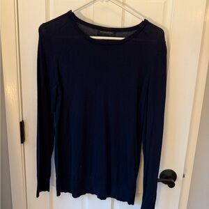 Banana Republic Deep Blue Silk Cashmere Sweater